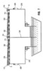 Turbulence generating unit in the material that has two  sets of support elements of the cloth