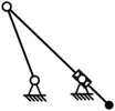 Solution principle of the model "Revolving slotted link"