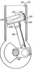 Side view of the piston while is moving in a cylinder.3