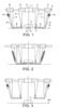 Side views of a symmetric clamp assembly that has two mobile parts and two fixed ones