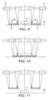 Views of a symmetric clamp assembly in which the strips are completely wounded around plates