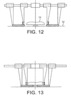 Side views of a symmetric clamp assembly that contains plates wrapped by strip in which all the parts are mobile