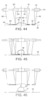 Views of the symmetric clam assembly in which one of each pair of parts is fixed and the other is mobile