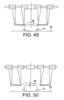 Views of a device in which four parts are mobile.2