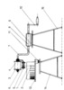 Front view of the device for winding