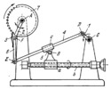LEVER-RATCHET MECHANISM WITH VARIABLE ANGULAR VELOCITY OF THE RATCHET WHEEL