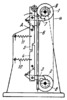 LEVER-RATCHET MECHANISM FOR REVERSING THE TAPE IN A MASTER CLOCK