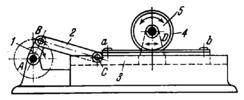 SLIDER-CRANK MECHANISM WITH A FLEXIBLE LINK