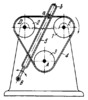 LINK-GEAR MECHANISM WITH A FLEXIBLE LINK