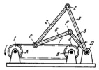 HAIN LINKWORK MECHANISM WITH A FLEXIBLE LINK