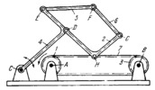 HAIN LINKWORK MECHANISM WITH A FLEXIBLE LINK