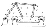 HAIN LINKWORK MECHANISM WITH A FLEXIBLE LINK