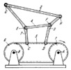 HAIN LEVER-TYPE MECHANISM WITH A FLEXIBLE LINK AND PERIODIC DWELLS OF THE DRIVEN LINKS