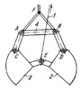 LINKWORK CLAMSHELL BUCKET MECHANISM WITH A FLEXIBLE LINK