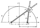 LINK-GEAR FLEXIBLE-LINK MECHANISM FOR TRACING ELLIPSES