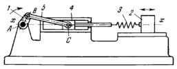 ELASTIC-LINK SLIDER-CRANK MECHANISM WITH TWO SLIDERS