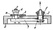THREE-BAR WEDGE-TYPE MECHANISM WITH STOPS