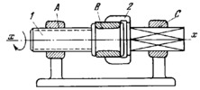 THREE-LINK SCREW-TYPE MECHANISM WITH TURNING AND SLIDING PAIRS