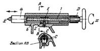 SCREW-TYPE MECHANISM OF A LATHE TAILSTOCK