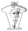 GEAR-LEVER MECHANISM WITH PINION AND SEGMENT GEAR