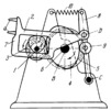 GEAR-CAM OPERATING CLAW MECHANISM OF A MOTION PICTURE CAMERA WITH TWO CAMS