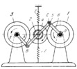 FRICTION-LEVER ELASTIC-LINK MECHANISM OF AN RPM GOVERNOR