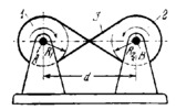 FOUR-LINK CROSSED FLEXIBLE LINK DRIVE MECHANISM