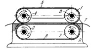 FLEXIBLE-LINK STRIP FEED MECHANISM