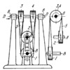 REVERSIBLE QUARTER-TURN BELT DRIVE MECHANISM WITH TWO PARALLEL AND TWO COAXIAL PULLEYS