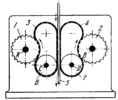 FLEXIBLE-LINK MECHANISM MOTION PICTURE FOR ADVANCING FILM