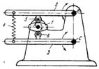 FOUR-LINK DOUBLE-FOLLOWER PLATE CAM MECHANISM