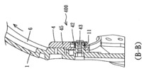 Section view of the B-B line