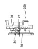 Relative positions of the fixed plate and the driving element in the (1) position