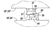 Schematic view of a cap formed by two wedges