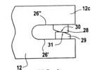 Setup of a cap constituted by two wedges initially in contact