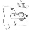 Setup of a cap constituted by two wedges initially in contact.3