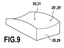 Different setups of the first surface of a stop wedge