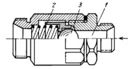 BALL-TYPE CHECK VALVE MECHANISM