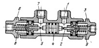 DOUBLE INTERLOCKING DIRECTIONAL VALVE MECHANISM