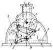LINKWORK MECHANISM OF A SWINGING VANE AIR BLOWER