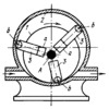 LINK-GEAR MECHANISM OF A ROTARY FREE-VANE PUMP