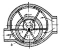 LINK-GEAR MECHANISM OF A ROTARY VANE PUMP
