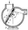 LINK-GEAR MECHANISM OF A SPIRAL-HOUSING ROTARY VANE PUMP