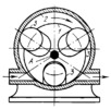 LINK-GEAR MECHANISM OF A ROTARY FREE-DISK-VANE PUMP