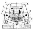 LEVER MECHANISM OF A HYDRAULIC CLAMPING DEVICE