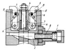WEDGE-LEVER MECHANISM OF A HYDRAULIC CLAMPING DEVICE