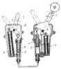 LEVER MECHANISM FOR A REMOTE-CONTROLLED ENGINE THROTTLE