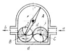 VANE-TYPE AIR BLOWER MECHANISM WITH DISTRIBUTOR ROTORS