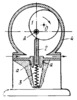 LEVER-CAM MECHANISM OF A SLIDING-ABUTMENT ROTARY PUMP