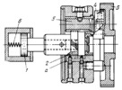 GEAR MECHANISM OF A HYDRAULIC THREE-JAW CHUCK
